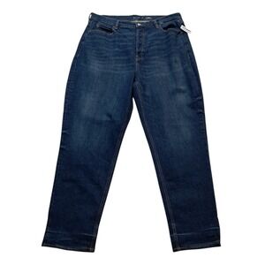 NWT Old Navy Jeans Women's 18 Tall Extra High Rise Curvy Straight Button Fly